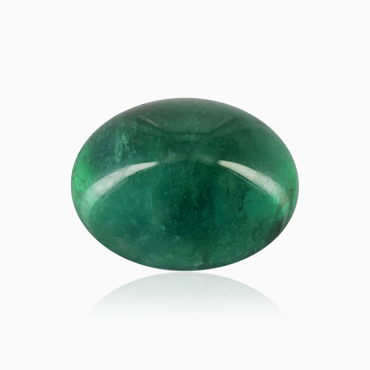 Natural 7x9x5.50mm Cabochon Oval Emerald