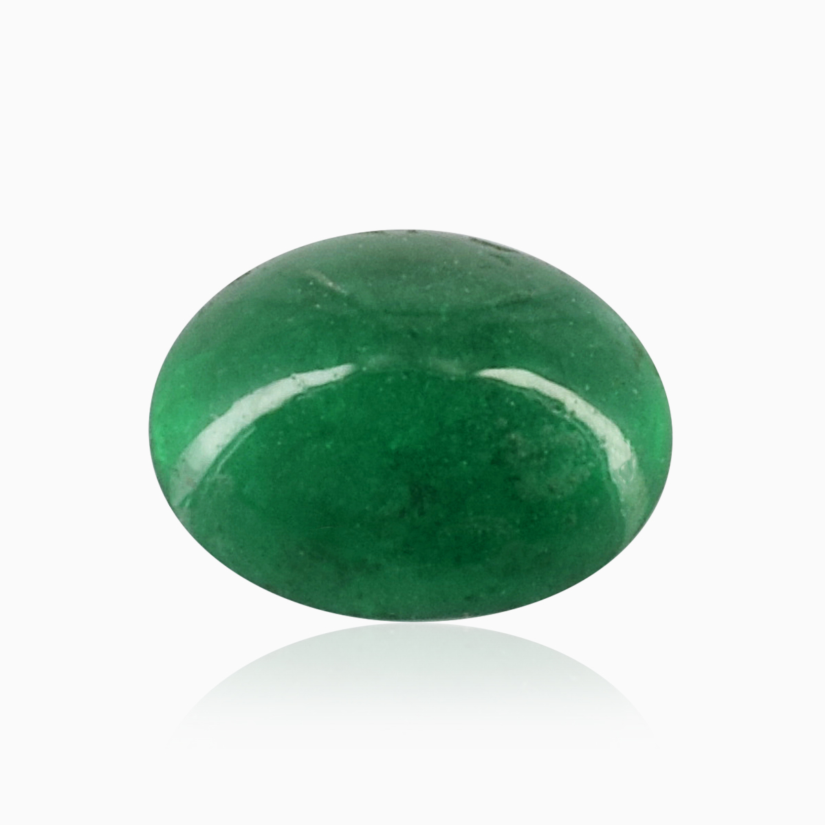 Natural 4.70x6x3.10mm Cabochon Oval Emerald