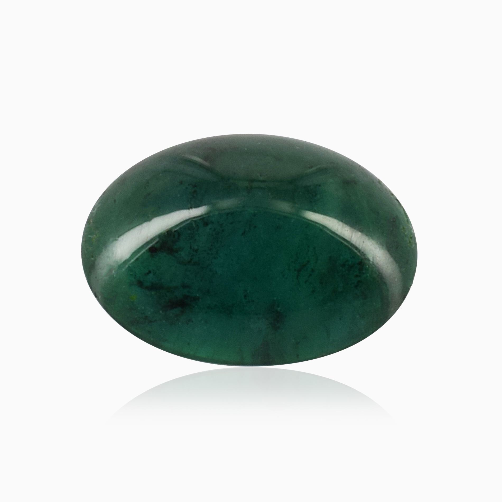 Natural 7.20x10x5.20mm Cabochon Oval Emerald