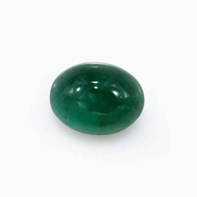 Natural 7.9x6x4.3mm Cabochon Oval Emerald