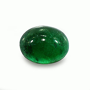 Natural 9x7x5.1mm Cabochon Oval Emerald