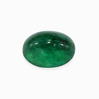 Natural 7x5.10x3.3mm Cabochon Oval Emerald