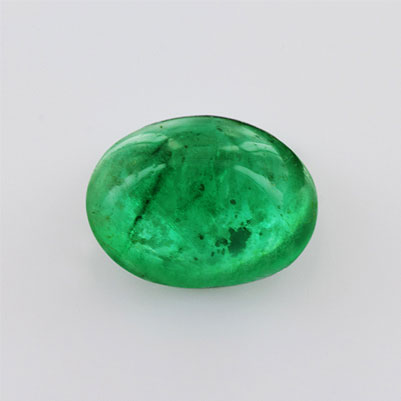 Natural 8.2x6.2x4.7mm Cabochon Oval Emerald