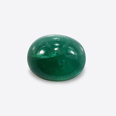 Natural 9x7.10x5.3mm Cabochon Oval Emerald