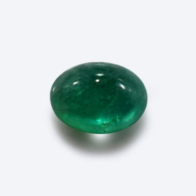 Natural 8x6x4.5mm Cabochon Oval Emerald