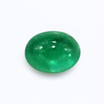 Natural 7.9x6x3.6mm Cabochon Oval Emerald