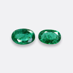 Natural 6x4x3mm Faceted Oval Emerald