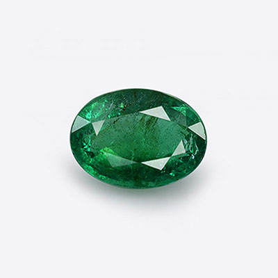 Natural 10.5x7.7x4.9mm Faceted Oval Emerald