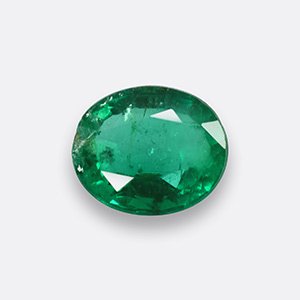 Natural 5.7x4.8x2.6mm Faceted Oval Emerald