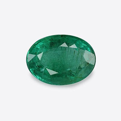 Natural 10.2x7.5x4.7mm Faceted Oval Emerald