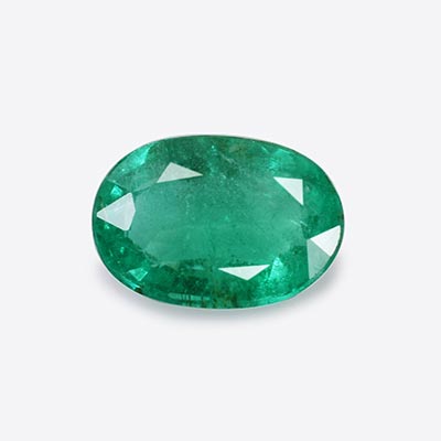 Natural 11.2x7.7x4.5mm Faceted Oval Emerald