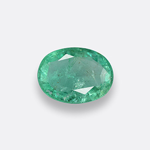 Natural 8x6x3.5mm Faceted Oval Emerald