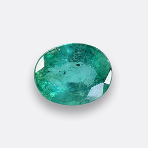 Natural 6x4.7x3.5mm Faceted Oval Emerald