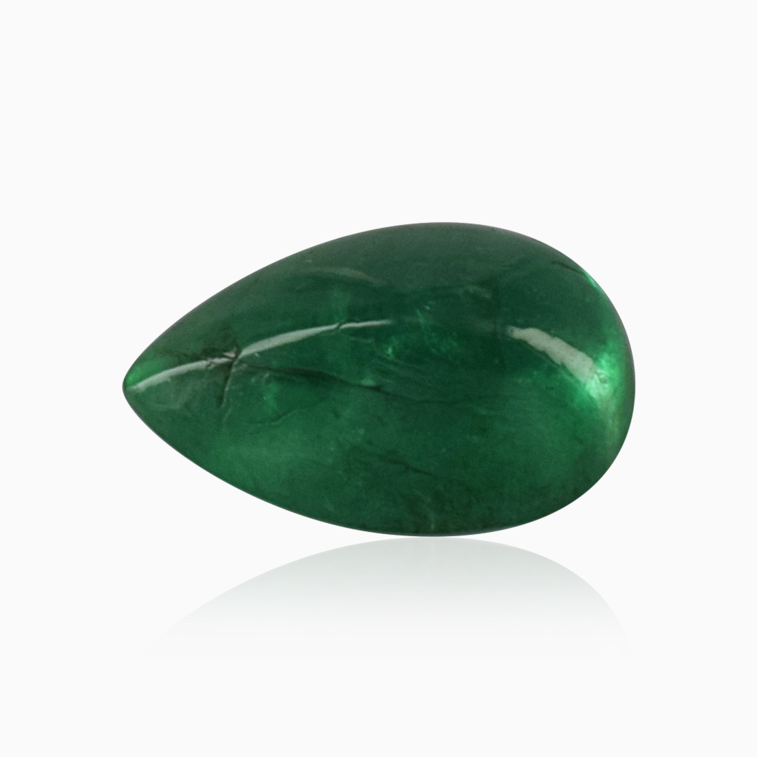 Natural 5.70x8.50x4.20mm Cabochon Pear Emerald