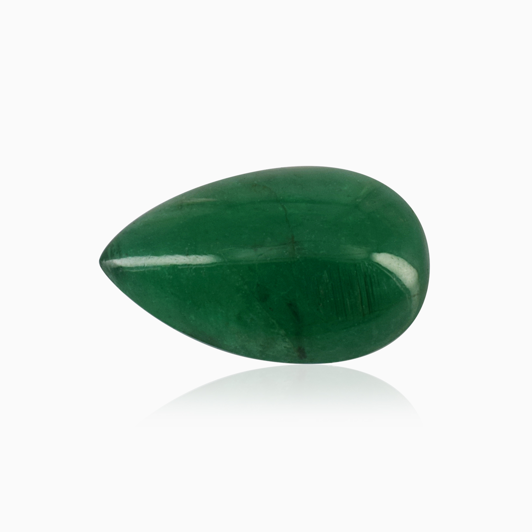 Natural 7.80x12.70x4.30mm Cabochon Pear Emerald