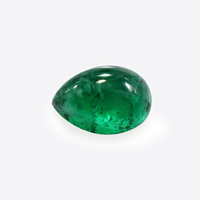 Natural 9x6.10x4.2mm Cabochon Pear Emerald