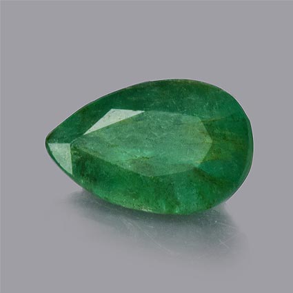 Natural 9.2x5.8x4.2mm Faceted Pear Emerald