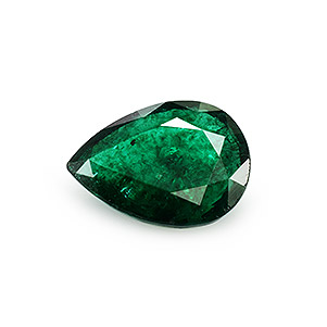 Natural 8x6x2.7mm Faceted Pear Emerald