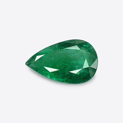 Natural 12.9x8.1x4.8mm Faceted Pear Emerald