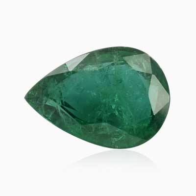 Natural 10x14x5.7mm Faceted Pear Emerald