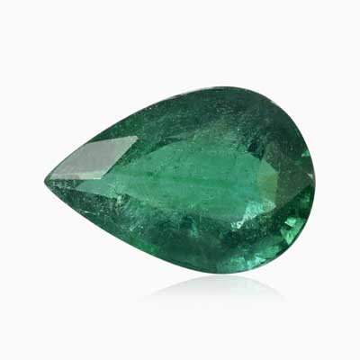 Natural 9.2x13.4x6.5mm Faceted Pear Emerald