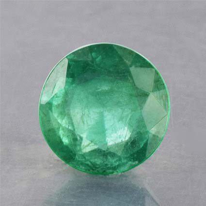 Natural 6x6x3.8mm Faceted Round Emerald