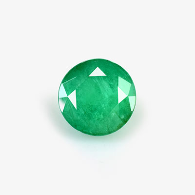 Natural 9x9x6.5mm Faceted Round Emerald