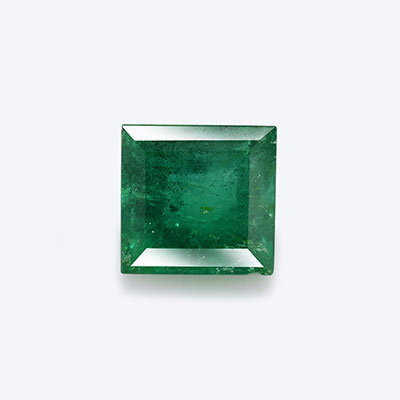 Natural 4.5x4.5x3.5mm Faceted Square Emerald