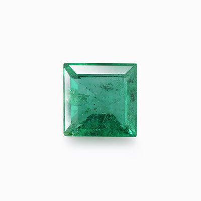 Natural 4.5x4.5x2.6mm Faceted Square Emerald