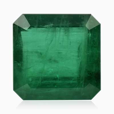 Natural 13x13.2x7.70mm Faceted Square Emerald