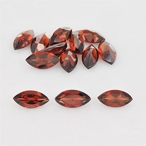 Natural 7x3.5x2.5mm Faceted Marquise Garnet