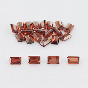 Natural 5x3x2.2mm Faceted Octagon Garnet