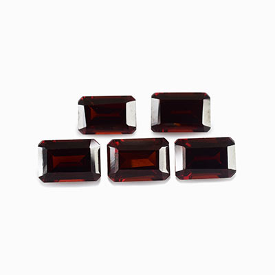 Natural 6x4x3.2mm Faceted Octagon Garnet