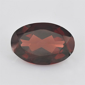 Natural 12x8x4.6mm Faceted Oval Garnet