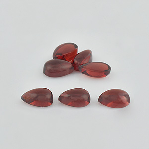 Natural 8x5x3.6mm Cabochon Pear Garnet