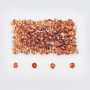 Natural 2x2x1.4mm Faceted Round Garnet