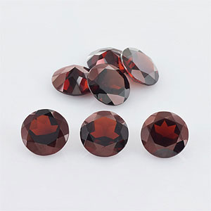 Natural 8x8x4mm Faceted Round Garnet