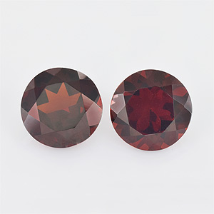 Natural 10x10x5.7mm Faceted Round Garnet