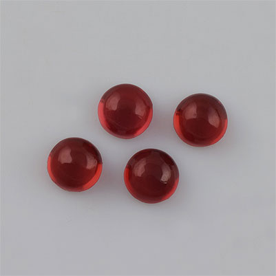 Natural 5.2x5.2x3.5mm Cabochon Round Garnet