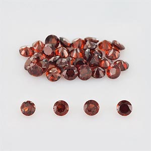 Natural 2.25x2.25x1.7mm Faceted Round Garnet