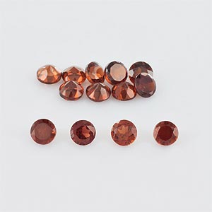 Natural 3.5x3.5x2.4mm Faceted Round Garnet