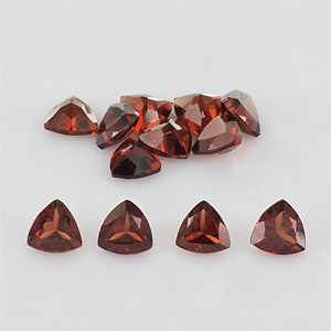 Natural 5x5x2.8mm Faceted Trillion Garnet