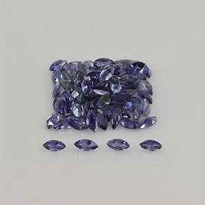 Natural 4x2x1.5mm Faceted Marquise Iolite