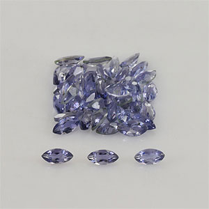 Natural 4x2x1.5mm Faceted Marquise Iolite