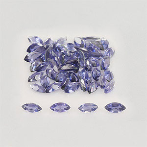 Natural 5x2.5x1.7mm Faceted Marquise Iolite