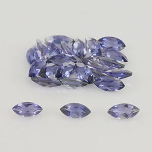 Natural 5x2.5x1.8mm Faceted Marquise Iolite