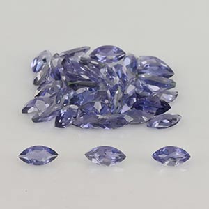 Natural 6x3x2.2mm Faceted Marquise Iolite