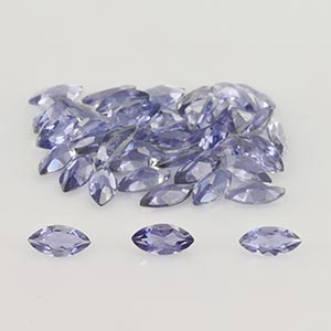 Natural 6x3x2.3mm Faceted Marquise Iolite