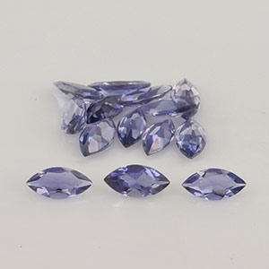 Natural 8x4x2.10mm Faceted Marquise Iolite