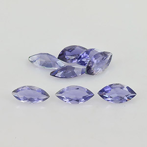 Natural 8x4x2.2mm Faceted Marquise Iolite